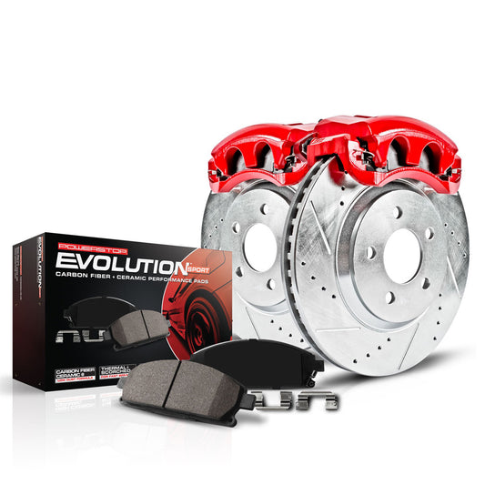 Power Stop 13-15 Jeep Grand Cherokee Front Z23 Evolution Sport Brake Kit w/Calipers