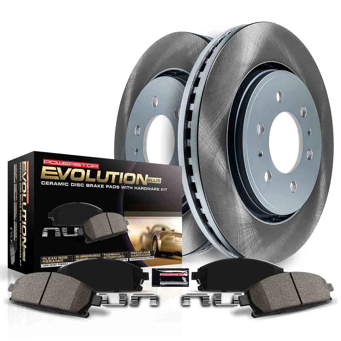 Power Stop 94-97 Mazda Miata Front and Rear Semi-Coated Rotor Kit