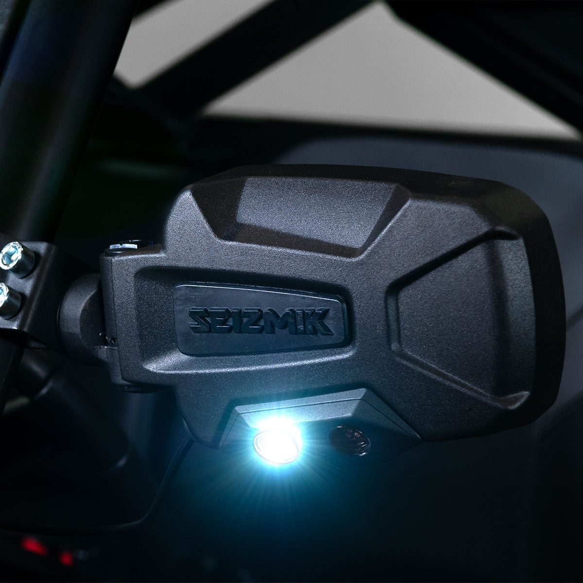 Seizmik Pursuit Night Vision Side View Mirror Cast Aluminum Adjustable Clamp-Pair