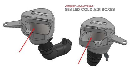 AMS PERFORMANCE  INFINITI 2016-2021 Q50/Q60 RED ALPHA COLD AIR INTAKE KIT - ALP.28.08.0001-1 AMS