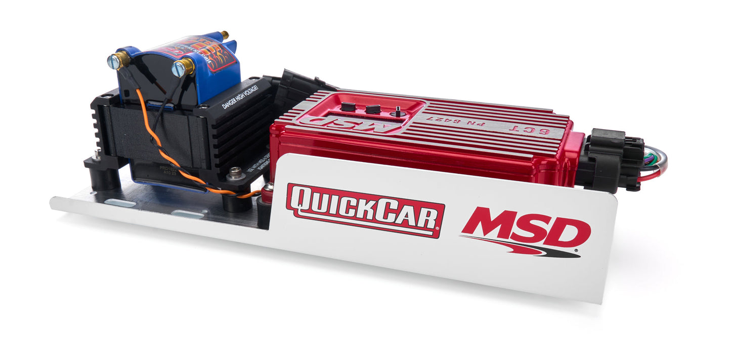MSD 6CT Box/Coil/ Mounting Plate Kit QUICKCAR RACING PRODUCTS