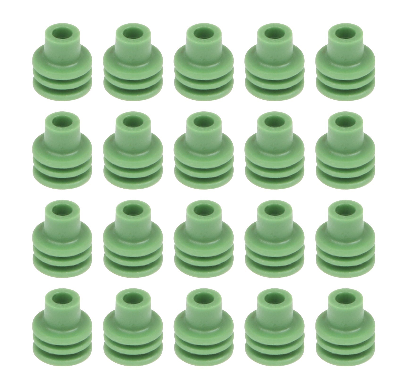 Green Weatherpack Seals 20 pack QUICKCAR RACING PRODUCTS