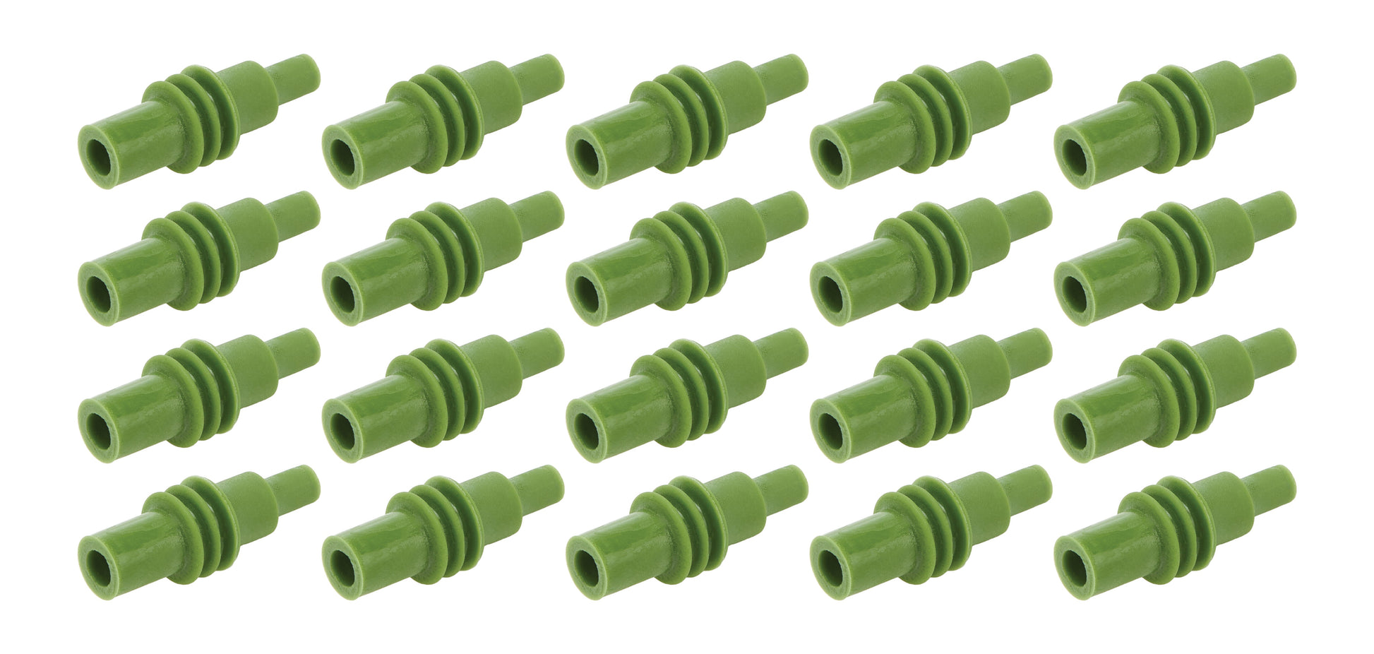 Green Cavity Plug Weatherpack 20 pack QUICKCAR RACING PRODUCTS