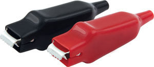Alligator Clamps Red & Black (Pair) QUICKCAR RACING PRODUCTS