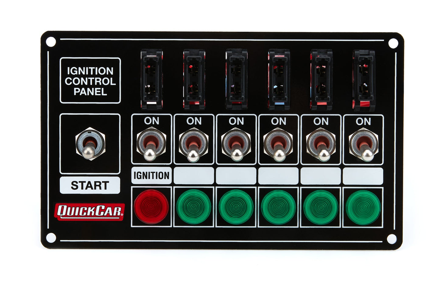 Ignition Panel - Extreme Fused w/Lights QUICKCAR RACING PRODUCTS