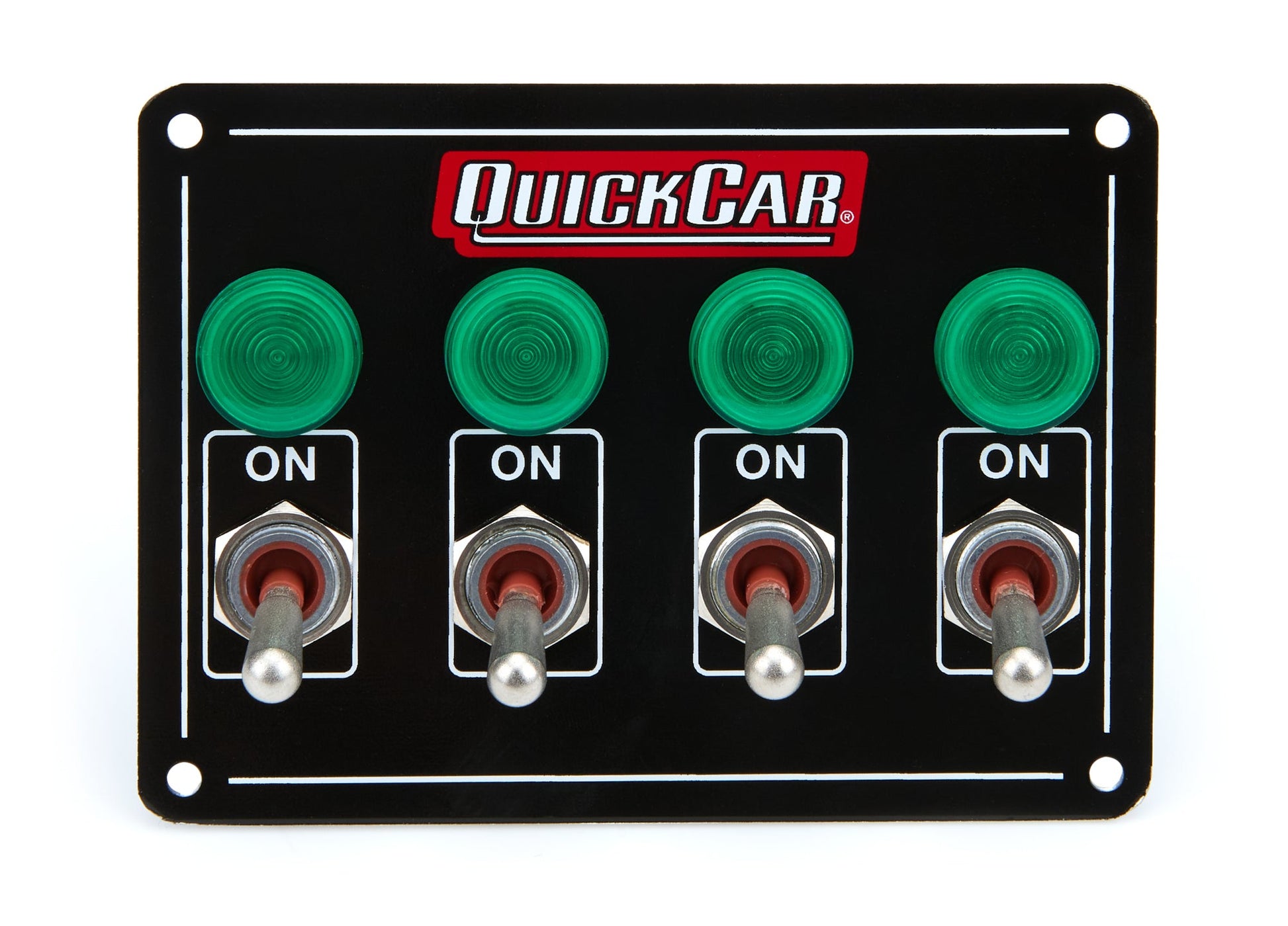 Accessory Panel 4 Switch w/Pilot Weatherproof QUICKCAR RACING PRODUCTS