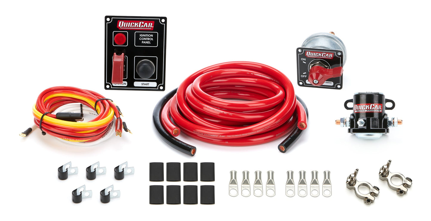 Wiring Kit 2 Gauge with Black 50-853 Panel QUICKCAR RACING PRODUCTS