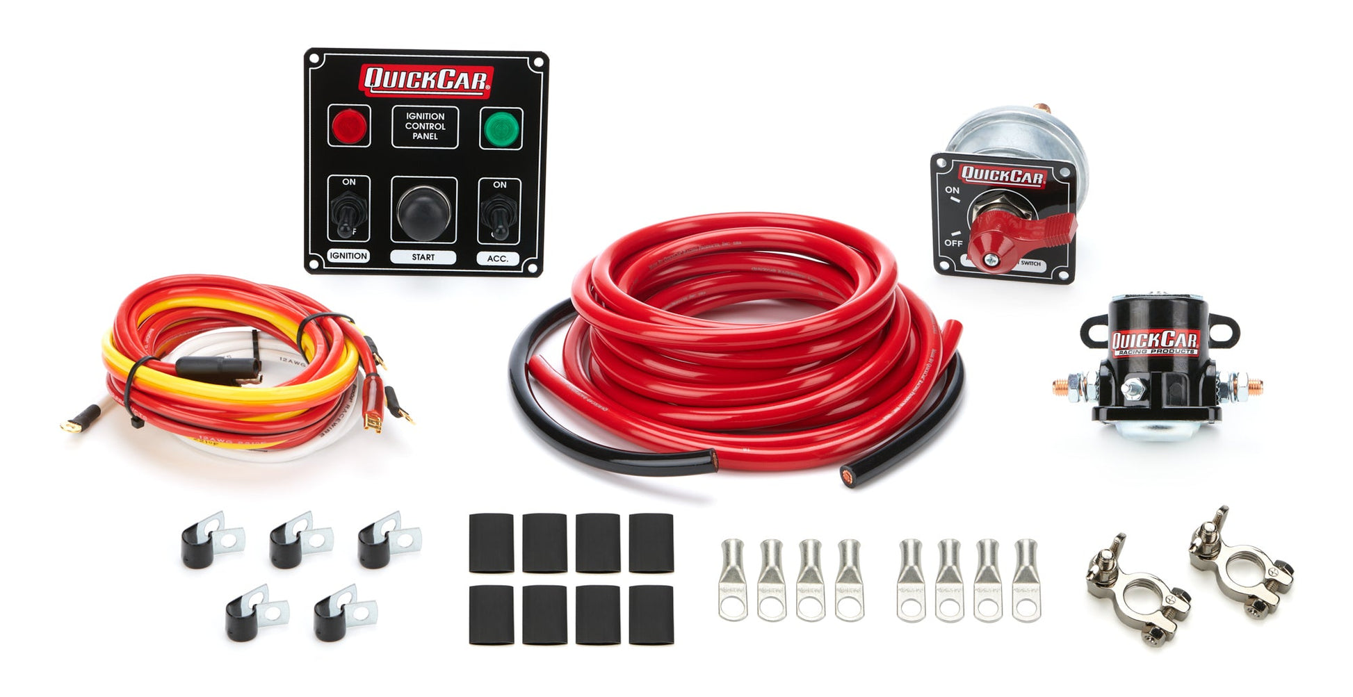Wiring Kit 4 Gauge with Black 50-822 Panel QUICKCAR RACING PRODUCTS