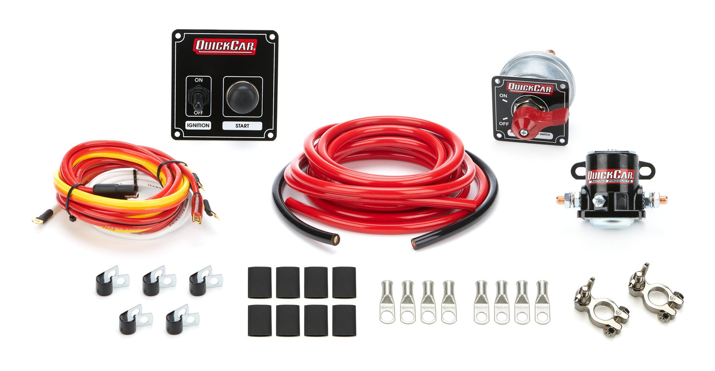 Wiring Kit 4 Gauge with Black 50-802 Panel QUICKCAR RACING PRODUCTS