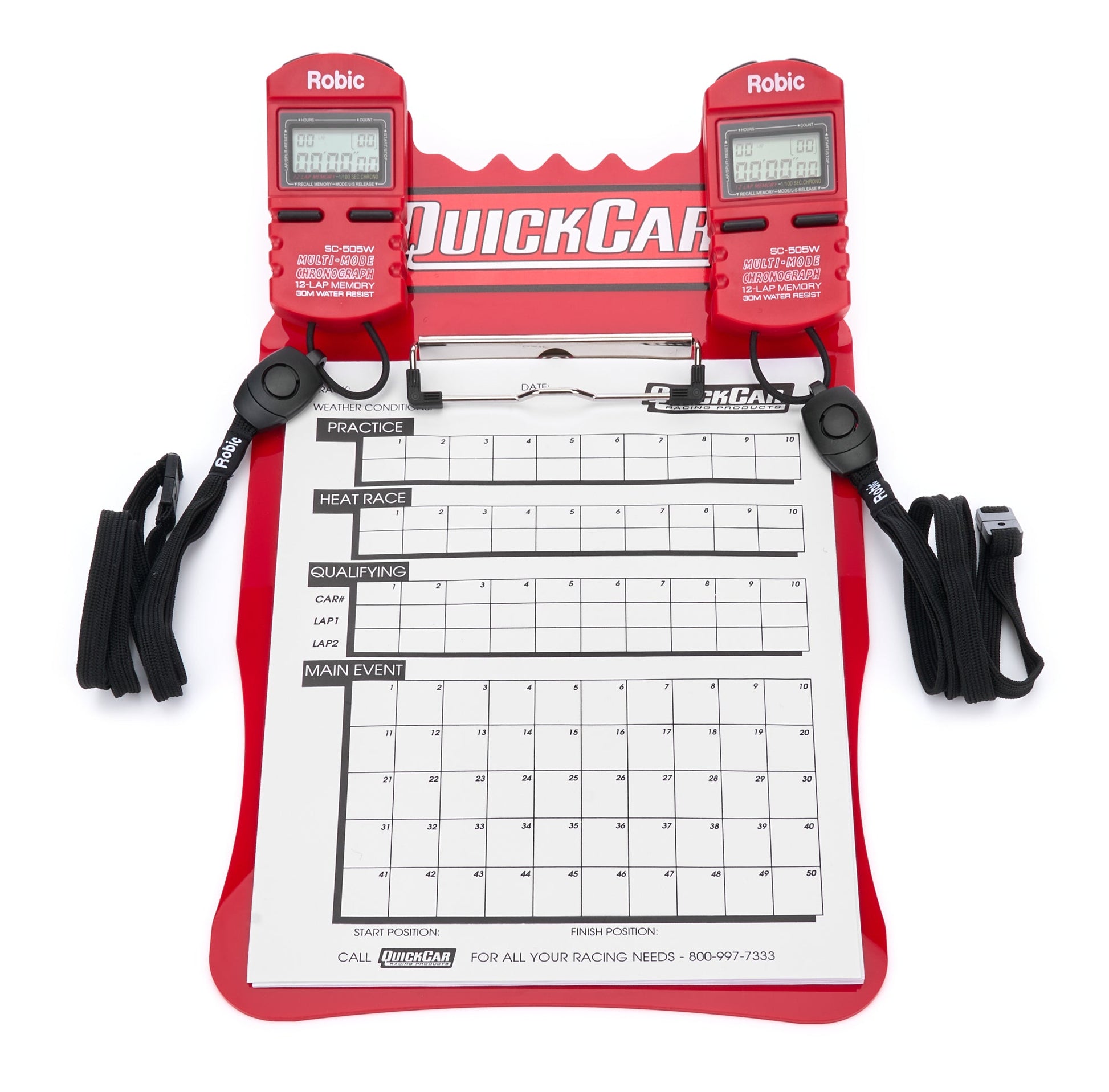 Clipboard Timing System Red QUICKCAR RACING PRODUCTS