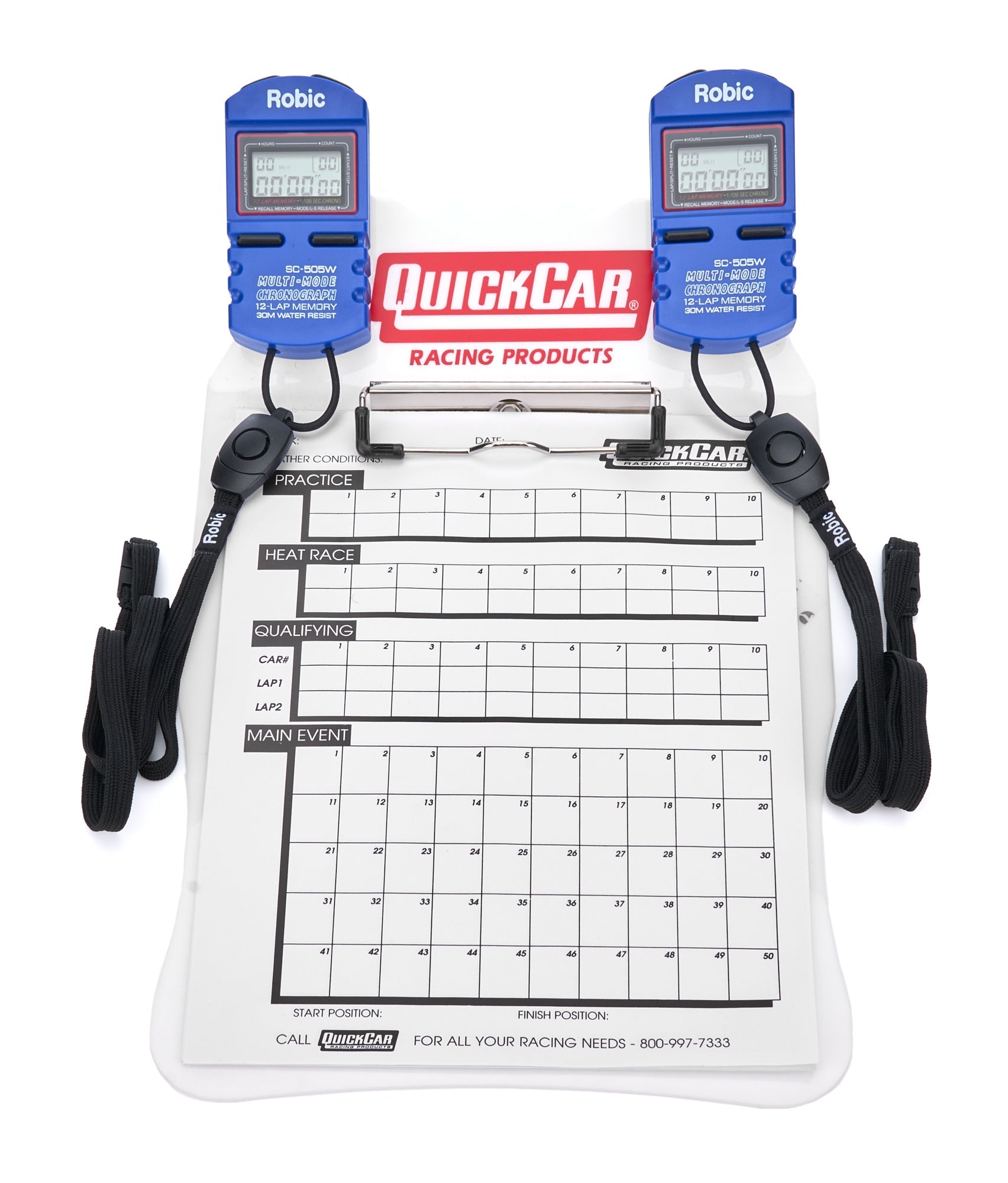 Clipboard Timing System White QUICKCAR RACING PRODUCTS
