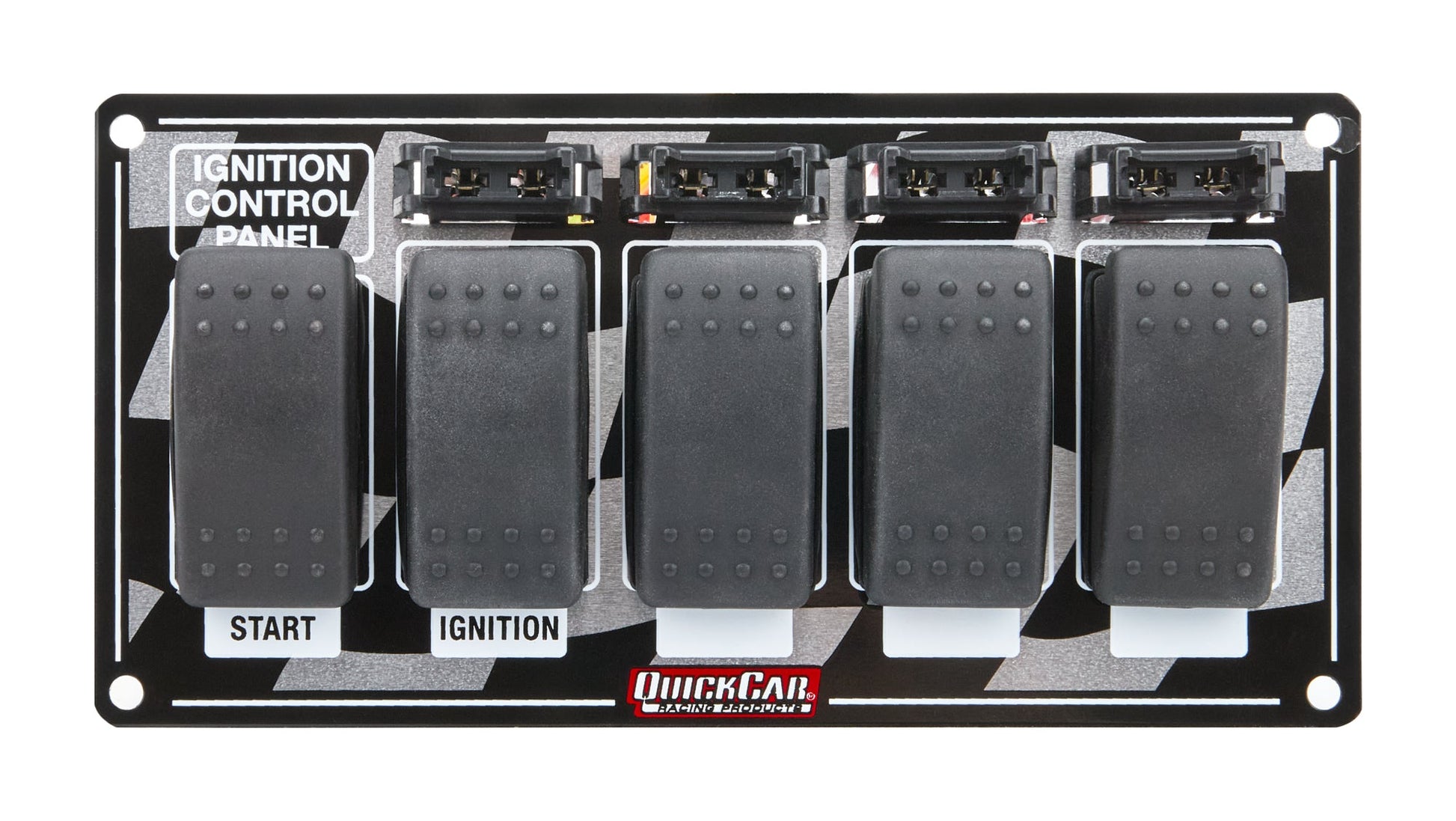 Ignition Panel w/ Rocker Switches & Fuses QUICKCAR RACING PRODUCTS