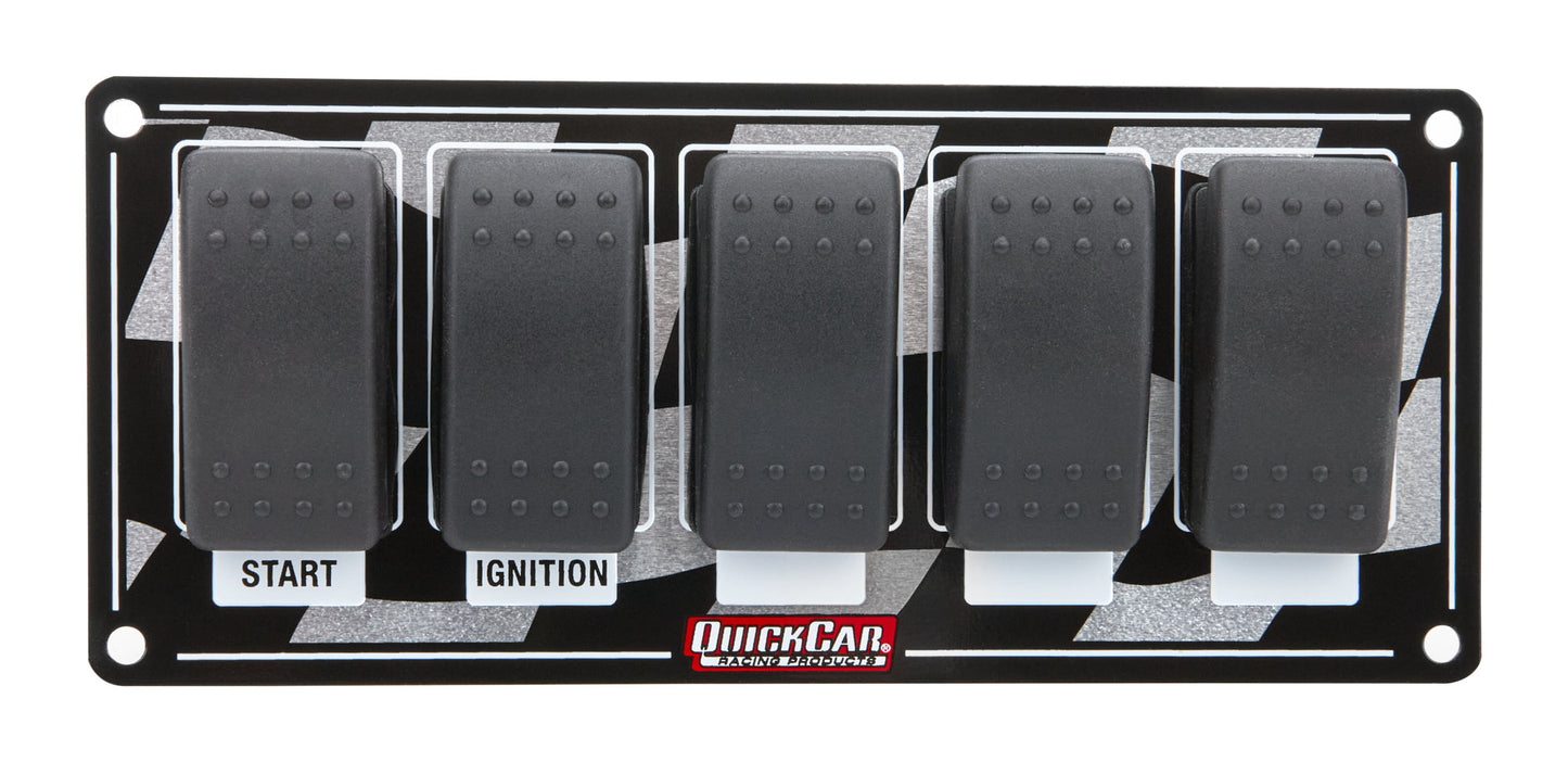 Ignition Panel w/ Rocker Switches QUICKCAR RACING PRODUCTS