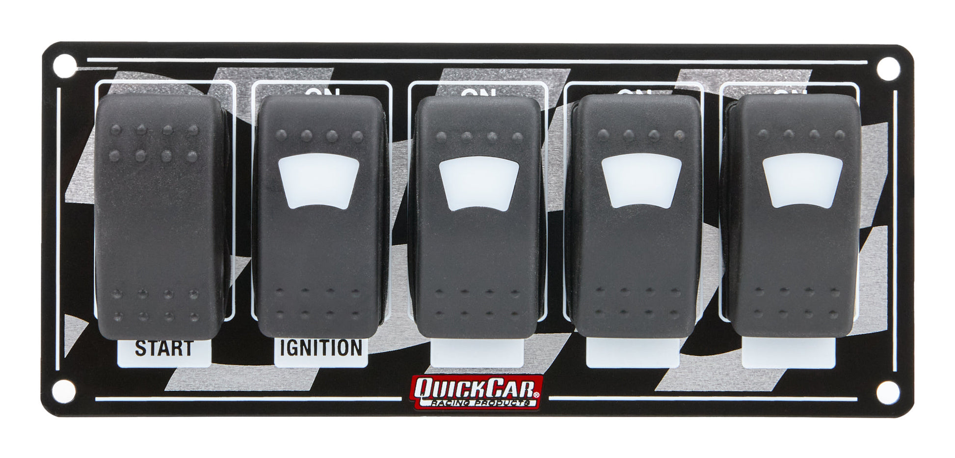 Ignition Panel w/ Rocker Switches & Lights QUICKCAR RACING PRODUCTS