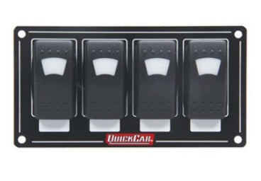 Accessory Panel 4 Switch Rocker Lighted QUICKCAR RACING PRODUCTS