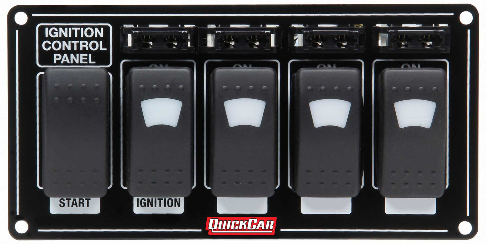 Ignition Panel w/ Rocker Switches Fuses & Lights QUICKCAR RACING PRODUCTS