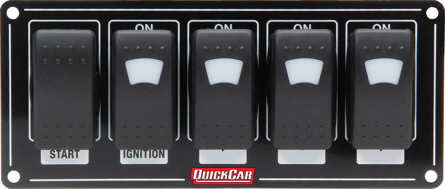 Ignition Panel w/ Rocker Switches & Lights QUICKCAR RACING PRODUCTS