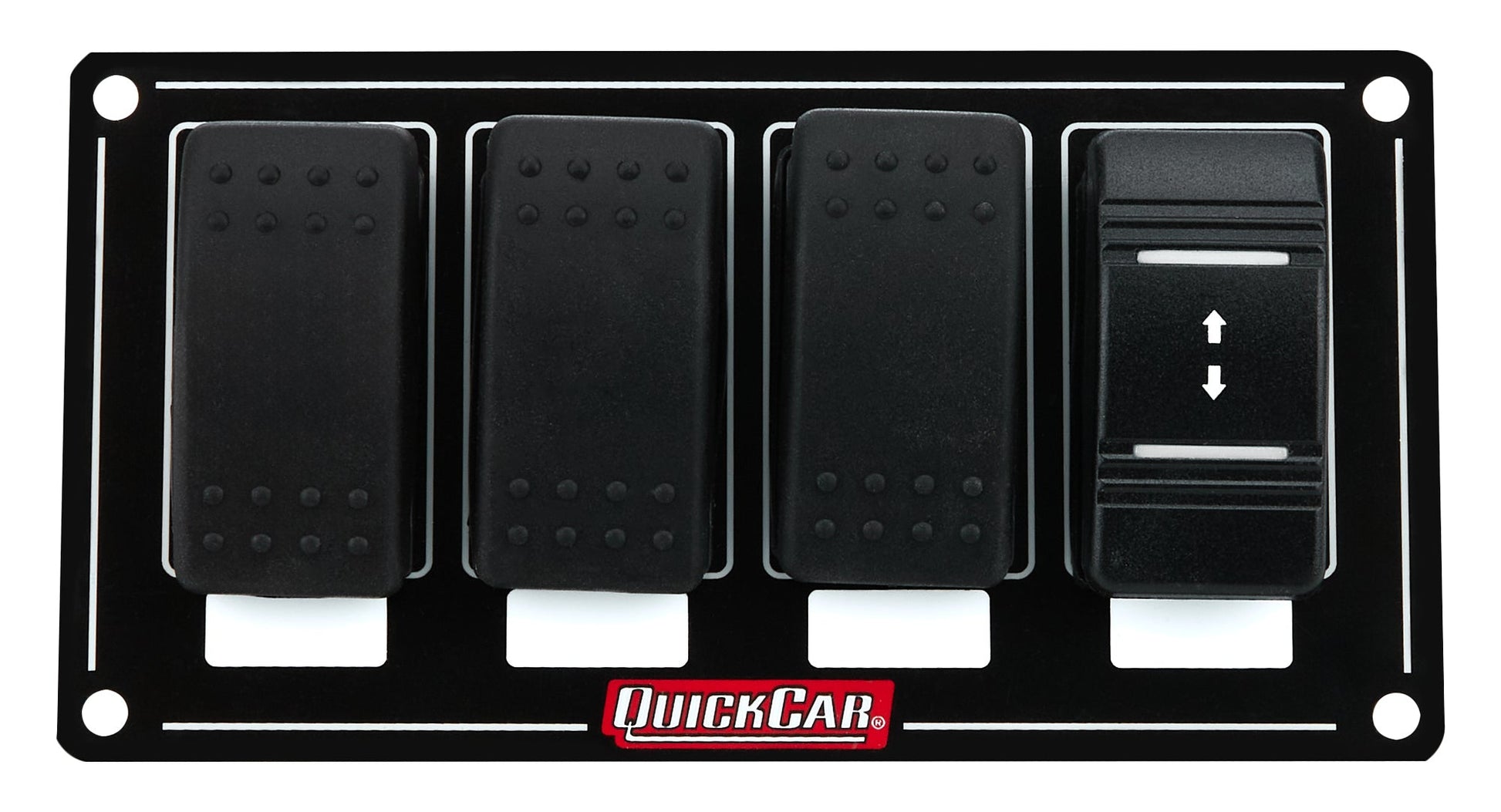 Switch Panel Rocker Winch w/ 3 Assessory QUICKCAR RACING PRODUCTS