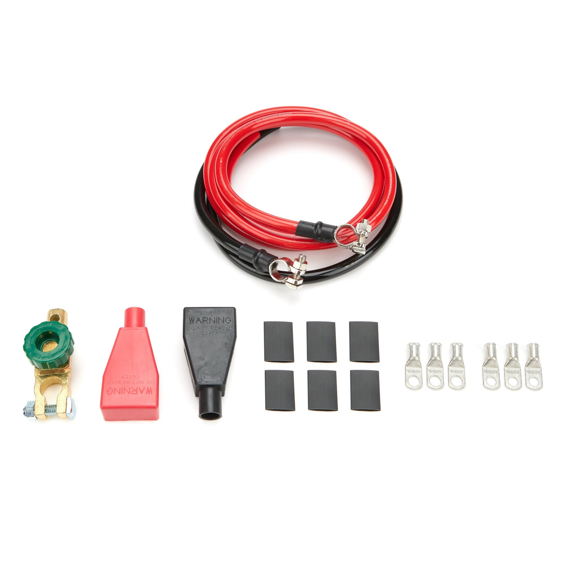 Battery Cable Kit 2 Ga. 6ft Red & 3ft Black QUICKCAR RACING PRODUCTS