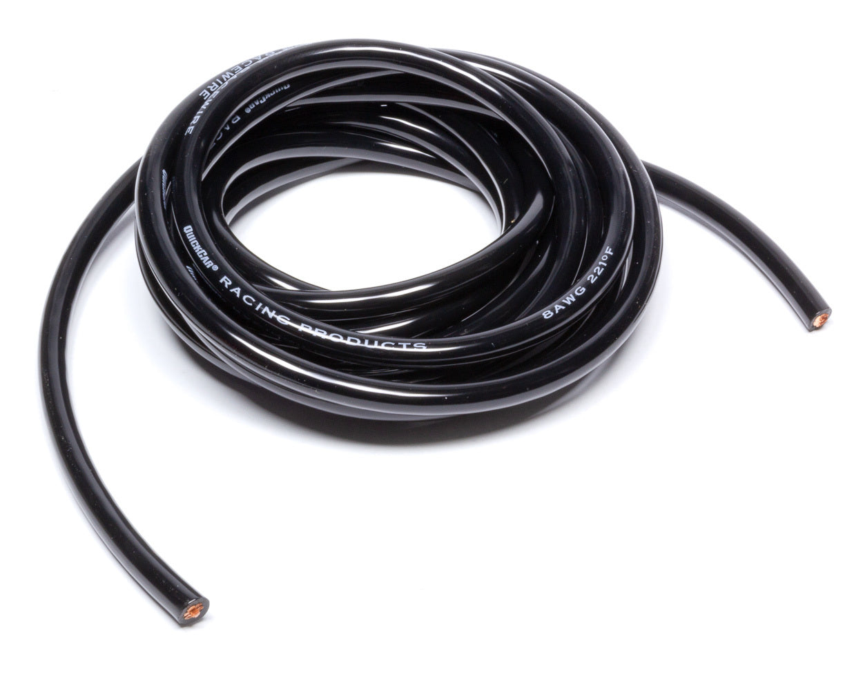 Wire 8 Gauge Black 10ft QUICKCAR RACING PRODUCTS