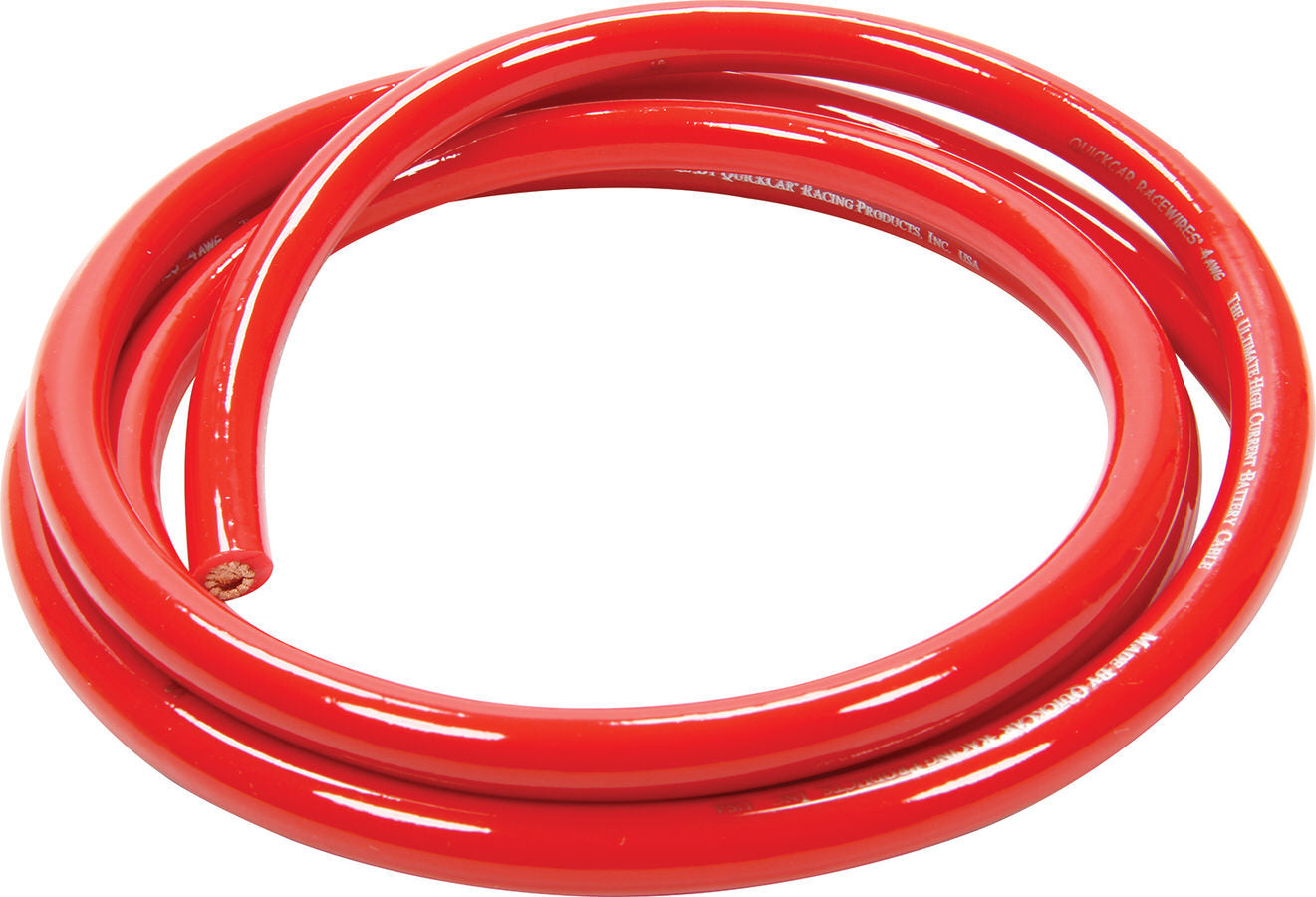 Power Cable 4 Gauge Red 5Ft QUICKCAR RACING PRODUCTS