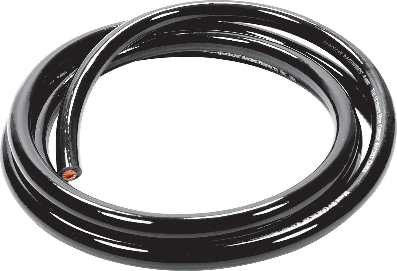 Power Cable 4 Gauge Blk 5Ft QUICKCAR RACING PRODUCTS