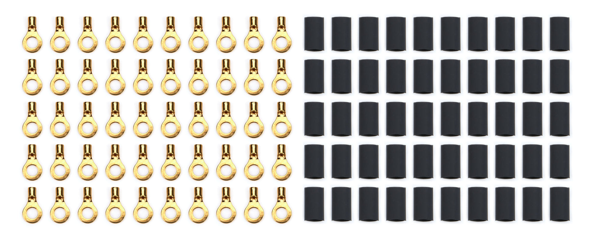 Ring Terminal #10 14-16 Ga w/Heat Shrink 50pk QUICKCAR RACING PRODUCTS