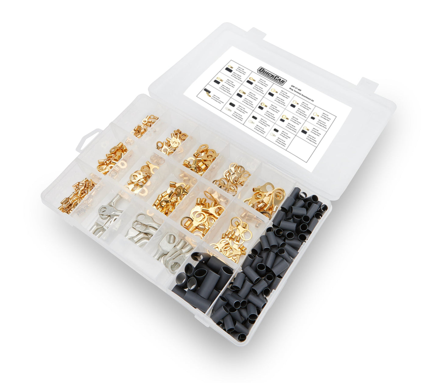 Ring Terminal Assortment with Case QUICKCAR RACING PRODUCTS
