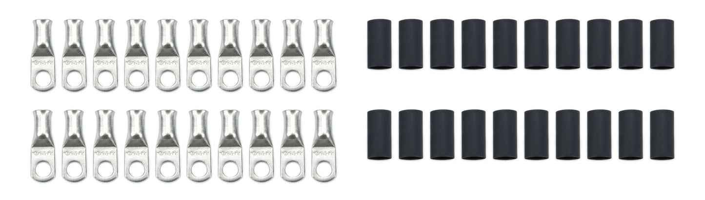 Ring Terminal 5/16in 4 Ga w/Heat Shrink 20pk QUICKCAR RACING PRODUCTS