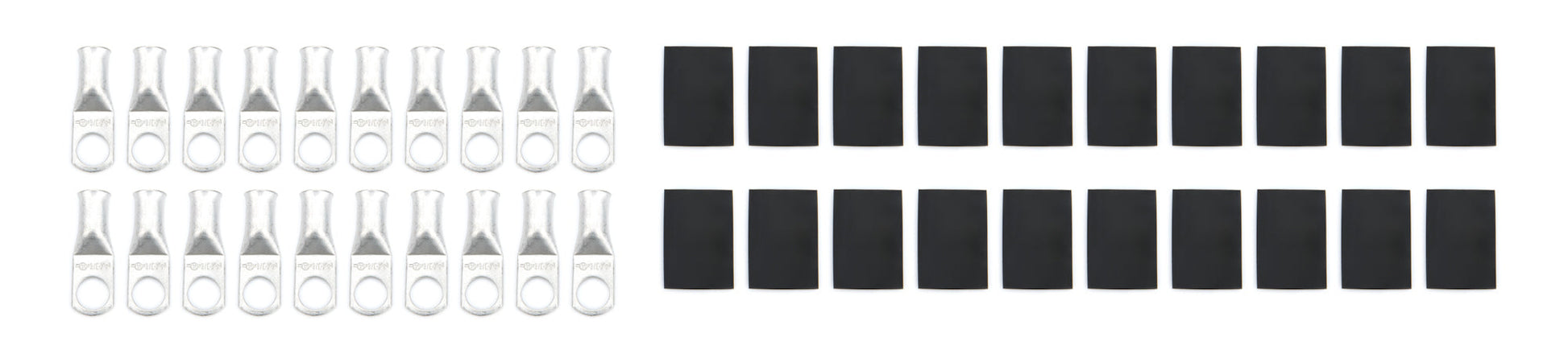 Ring Terminal 3/8in 4 Ga w/Heat Shrink 20pk QUICKCAR RACING PRODUCTS