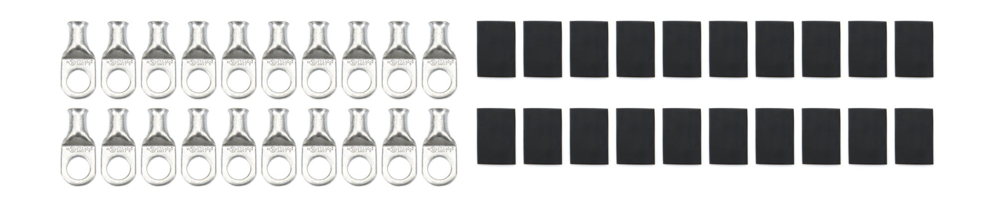 Ring Terminal 1/2in 4 Ga w/Heat Shrink 20pk QUICKCAR RACING PRODUCTS