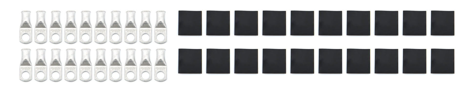 Ring Terminal 3/8in 2 Ga w/Heat Shrink 20pk QUICKCAR RACING PRODUCTS