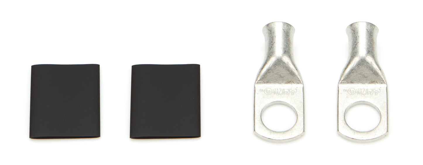 Power Ring 2 AWG 1/2in Hole Pair w/Heat Shrink QUICKCAR RACING PRODUCTS