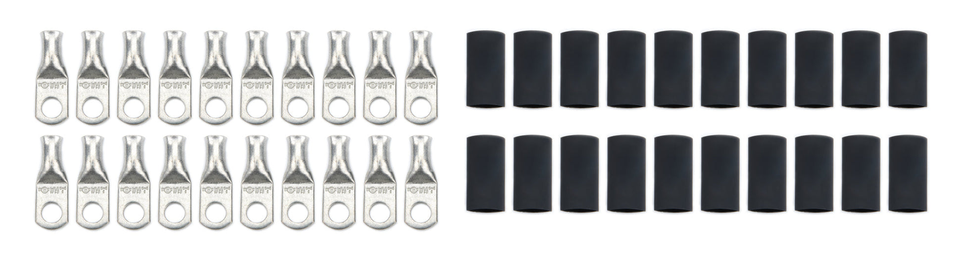 Ring Terminal 1/4in 8 Ga w/Heat Shrink 20pk QUICKCAR RACING PRODUCTS