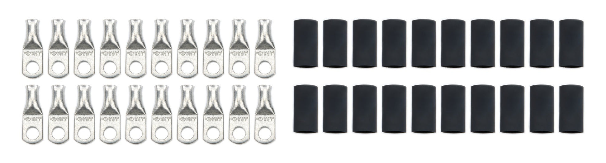 Ring Terminals 1/4in 6 Ga w/Heat Shrink 20pk QUICKCAR RACING PRODUCTS