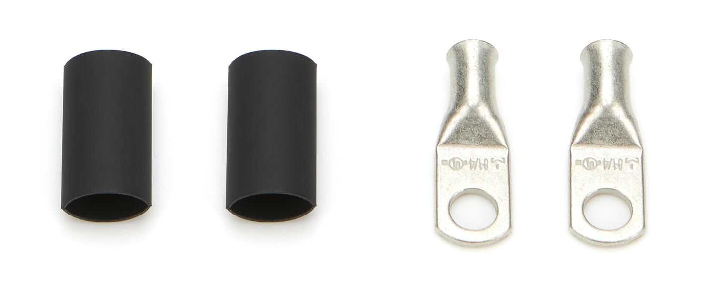 Ring Terminals 1/4in 6 Ga w/Heat Shrink QUICKCAR RACING PRODUCTS