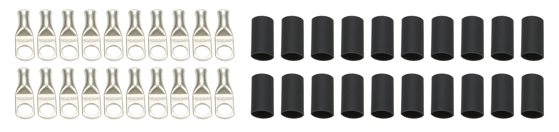 Ring Terminals 1/2in 6 Ga w/Heat Shrink 20pk QUICKCAR RACING PRODUCTS