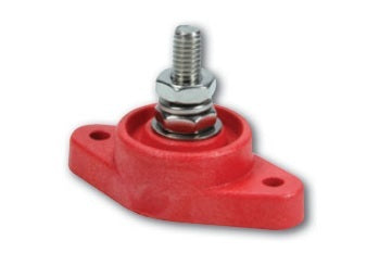 Power Distribution Block Red Single Post QUICKCAR RACING PRODUCTS