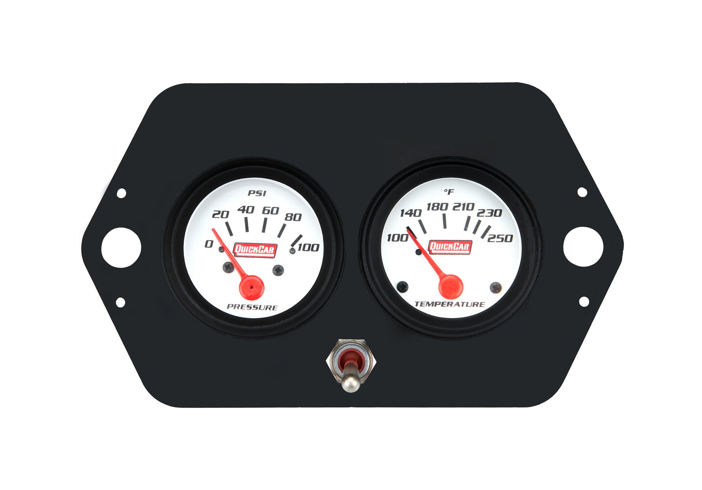 Gauge Panel 2in Open Wheel w/ Switch QUICKCAR RACING PRODUCTS
