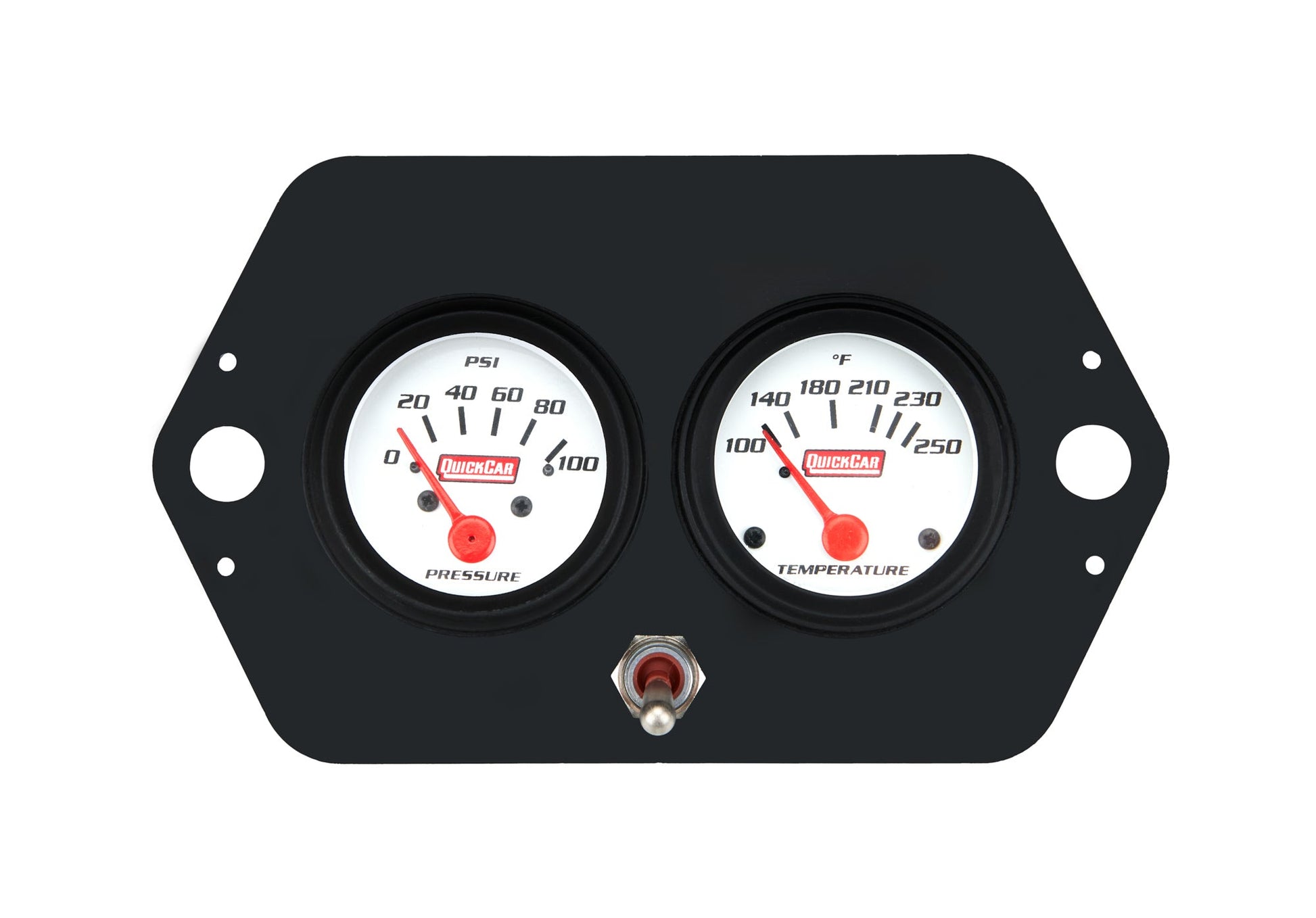 Gauge Panel 2in Open Wheel w/ Switch QUICKCAR RACING PRODUCTS