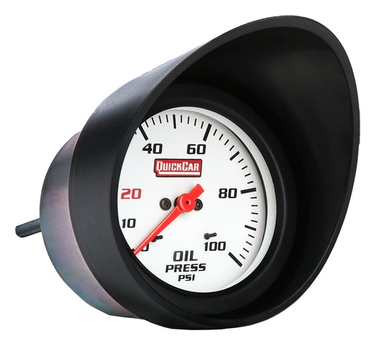 Gauge Visor Black 2-5/8in Gauges QUICKCAR RACING PRODUCTS