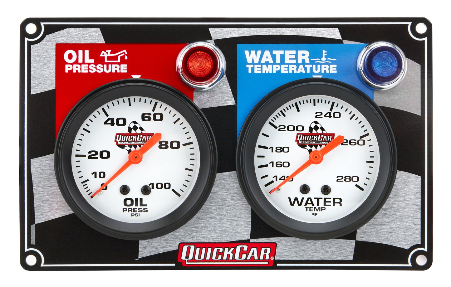 2 Gauge Panel OP/WT QUICKCAR RACING PRODUCTS
