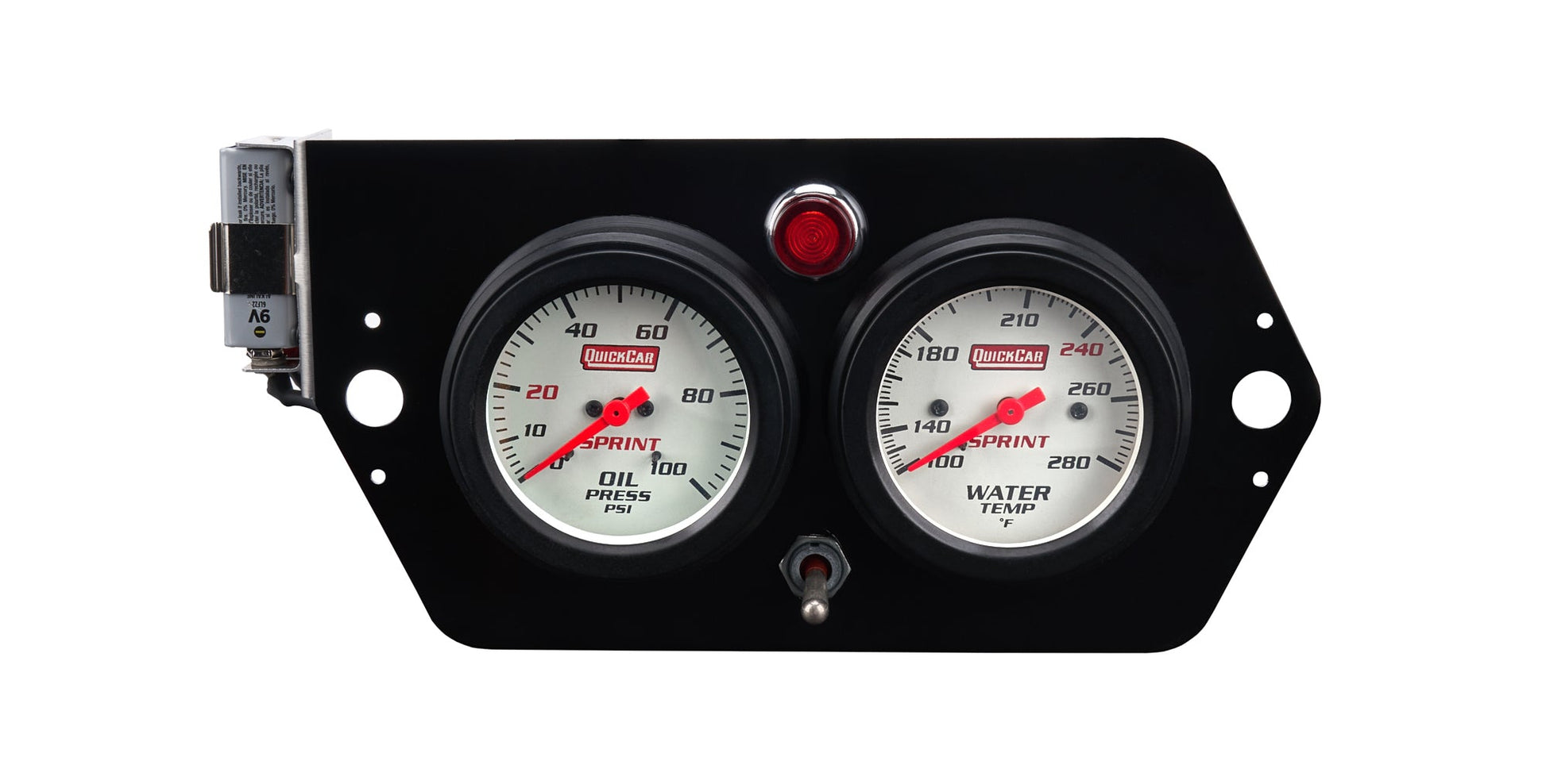 Gauge Panel Deluxe Sprint w/Mag Switch QUICKCAR RACING PRODUCTS