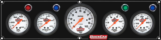 4-1 Gauge Panel OP/WT/FP15/WP Black QUICKCAR RACING PRODUCTS