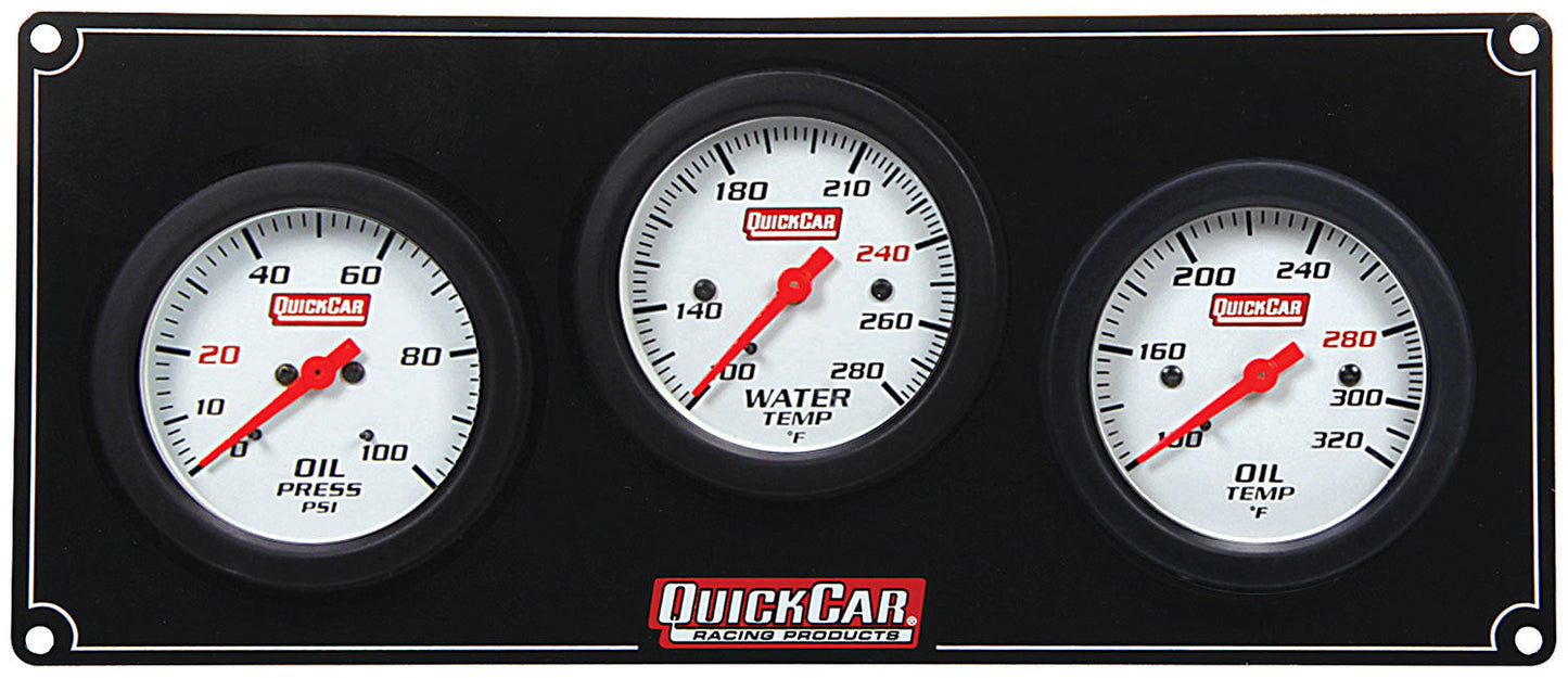 3 Gauge Extreme Panel OP/WT/OT QUICKCAR RACING PRODUCTS