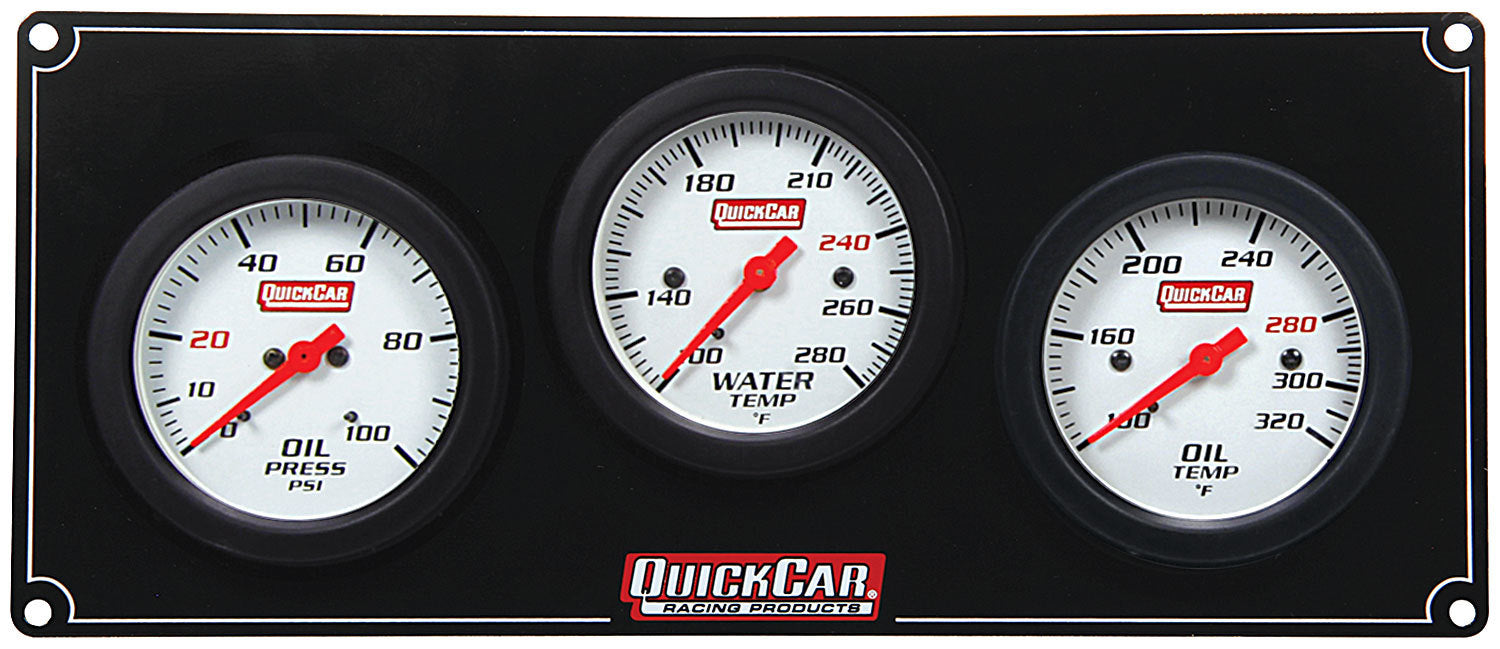 3 Gauge Extreme Panel OP/WT/OT QUICKCAR RACING PRODUCTS