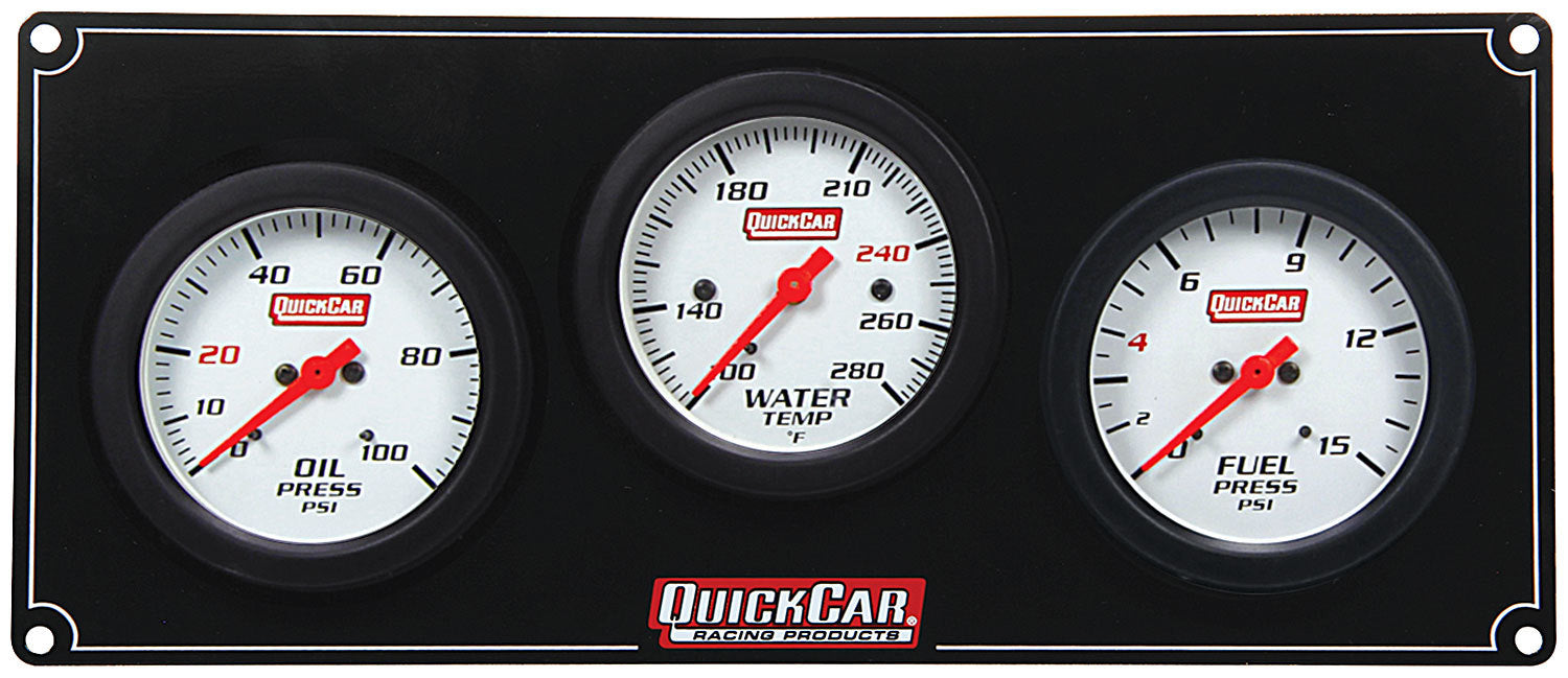 3 Gauge Extreme Panel OP/WT/FP QUICKCAR RACING PRODUCTS