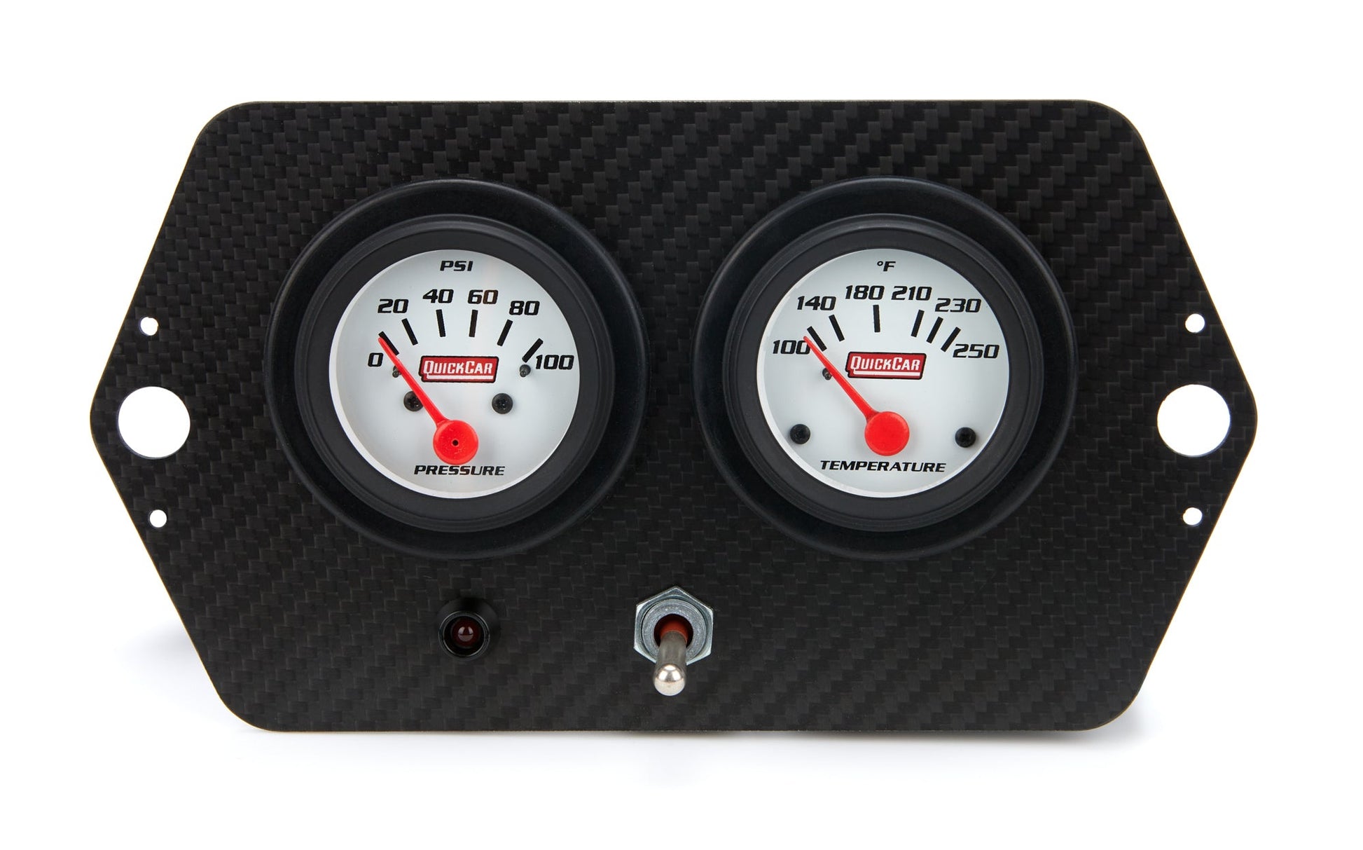 Gauge Panel Sprint 2in w/ Switch and Warning QUICKCAR RACING PRODUCTS