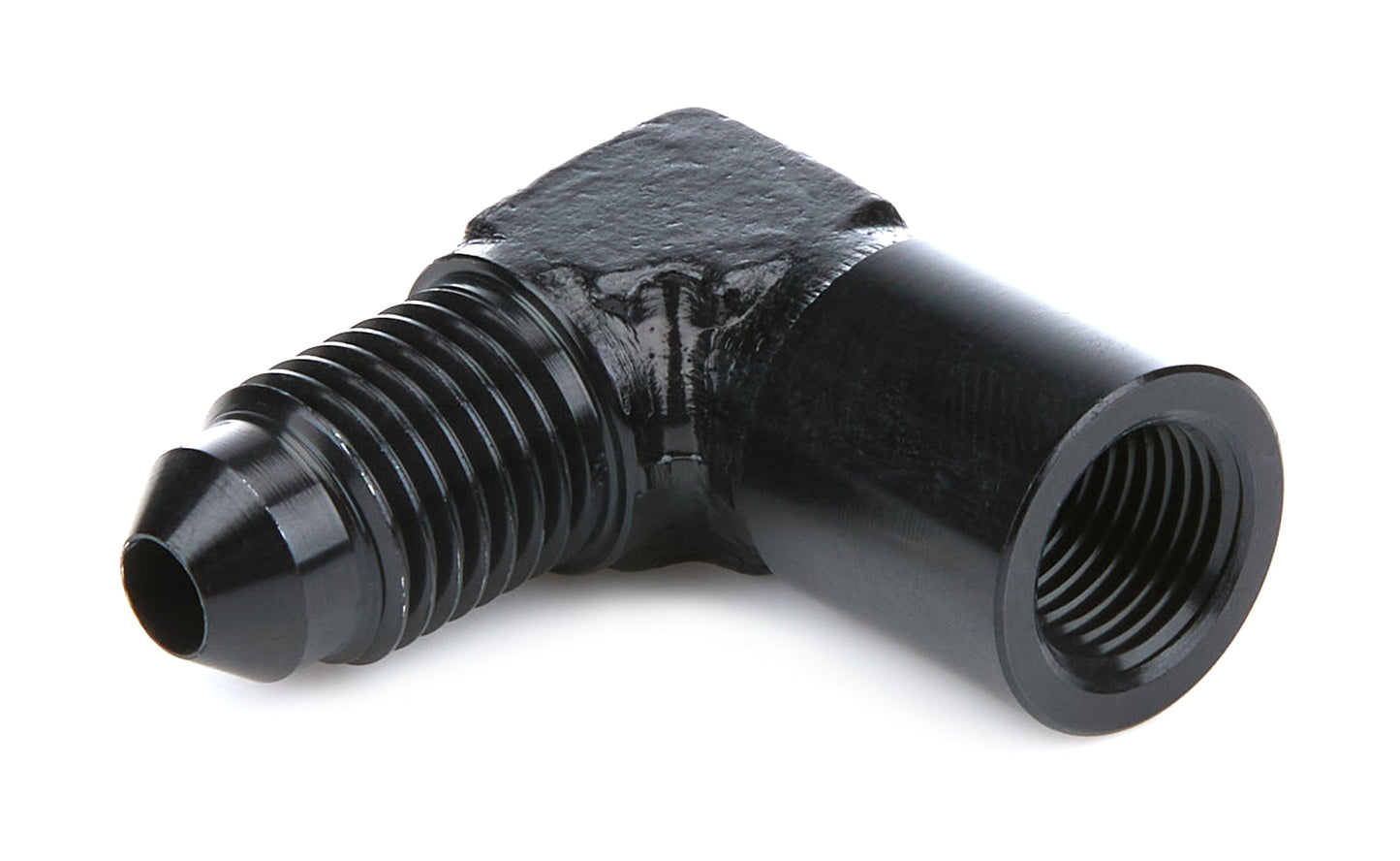 Aluminum 90 Female 1/8in NPT to -4an Male QUICKCAR RACING PRODUCTS