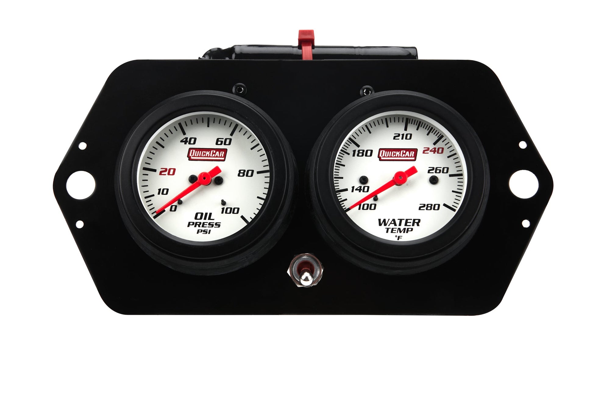 Extreme QuickCar Sprint Gauge Panel OP/WT QUICKCAR RACING PRODUCTS